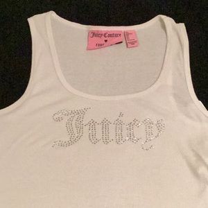 Juicy Crystal Logo muscle crop top
